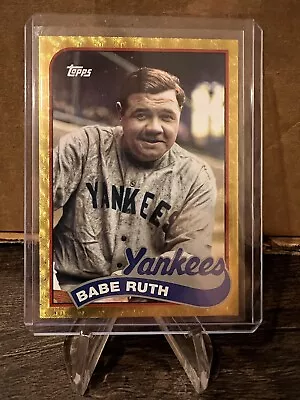 2023 Topps Archives Babe Ruth Lou Gehrig Double Header Foilfractor 1/1   SSP • $999.99