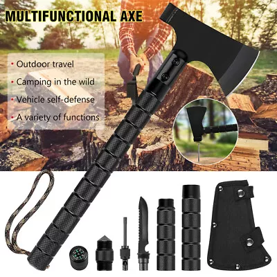 18 Portable Tactical Hatchet Camping Axe Sheath Backpacking Survival Multi-tool • $38.99