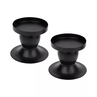 £15.85 • Buy Taper Candle Holder Set Of 2, Metal Candle Holders For Pillar Candles NEW Brand