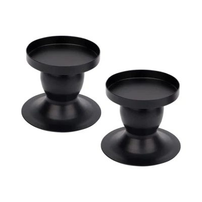 £15.85 • Buy Taper Candle Holder Set Of 2, Metal Candle Holders For Pillar Candles NEW Brand