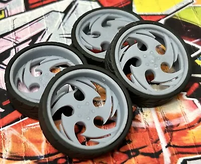 1/24 Resin:  26 Scale-Inch “Dubs Maniacal” Model Car Wheels/Tires1/25 3D Print • $17.99