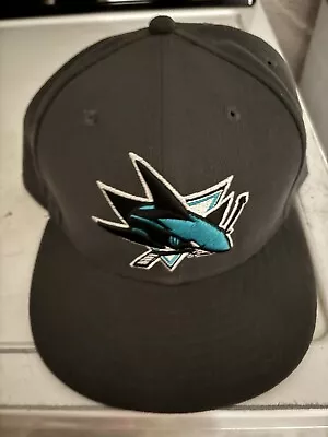 San Jose Sharks New Era Fitted Hat Size 8 • $26