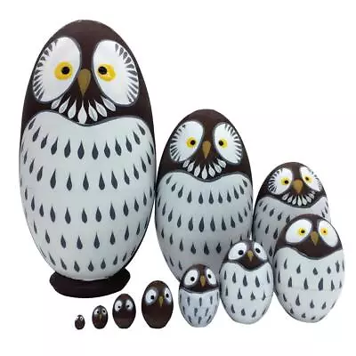 Pack 5/6/7/10 Russian Dolls Matryoshka Nesting Wooden Dolls Toy Hand Painted • £13.91