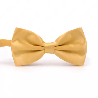 Bowtie Mens Adjustable Formal Wedding Party Necktie Bow Tie Solid Color Tuxedo • $6.98