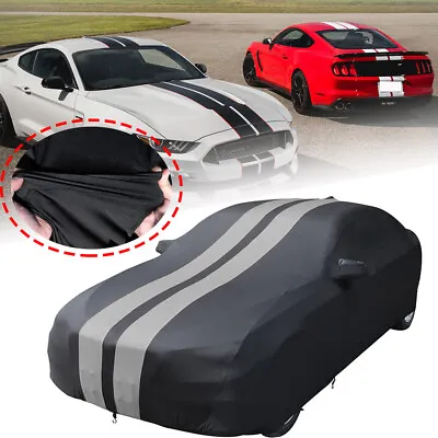 Car Cover Indoor Stain Stretch Custom For Ford Mustang Shelby GT350 GT350R GT350 • $137.07