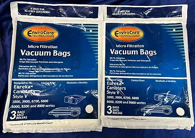 2 Packs Eureka 52358 Type V Single Ply Vacuum Bag 576898 Rally Ryobi Singer • $10.99