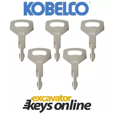 Kobelco K250 (Set Of 5) Excavator Key Excavator Grader Dozer Kobelco Parts • $15