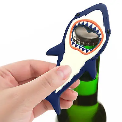 Shark Beer Bottle Opener Magnet Cartoon Animal Beer Bottle Magnet Wine Opener • $8.54