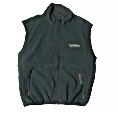 Timberland Performance Gilet Large Green Fleece Polartec ACT USA Sleeveless • $29.04