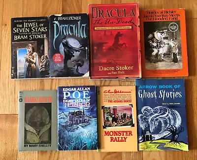 Vintage Lot Of 8 Monster Books~ Frankenstein - Dracula - Ghosts -  For Halloween • $27.99