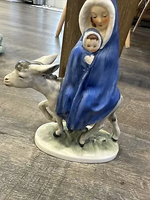 Vintage Goebel Germany Mary And Jesus On A Donkey Figurine • $25