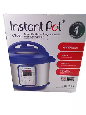 Instant Pot Viva In Blue New In Box 6-Quart Electric Pressure Cooker • $67.99