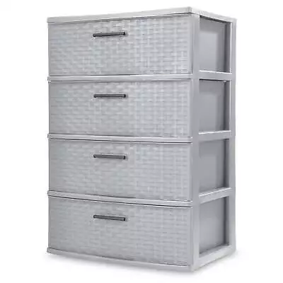 4 Drawers Dresser Organizer Unit Storage Bedroom Bedside Storage Chest Of Tower • $49.50