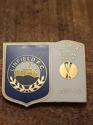 £4 • Buy Irish Linfield Fc Europa League Football Pin Badge Belfast Northern Ireland 
