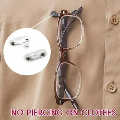 Magnetic Eyeglass Clip Holder Spectacle Sunglasses Badge Sports Shirt Hang Hooks • $8.22