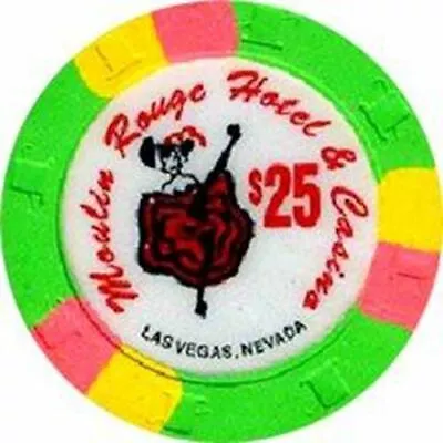 Moulin Rouge Casino Las Vegas Nevada $25 Chip 1993 • $89