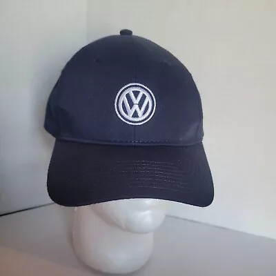 Volkswagen Driver Gear Blue White Embroidered Strapback Buckle Hat Cap • $16.99