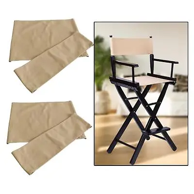 2x Chair Replacement Canvas Easy To Clean Seat And Back For Makeup Artist Chair • $44.67