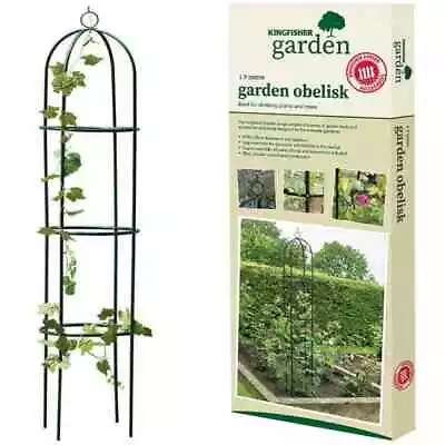 £9.99 • Buy 1.9M Metal Steel Garden Obelisk Rose Plant Flower Climber Home Trellis Support