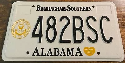 Alabama Vintage Specialty License Plate Birmingham Southern College 482BSC • $39.99