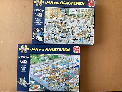 Jan Van Haasteren 1000 Piece Jigsaws X2 • £11.95