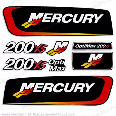 Fits Mercury 200xs Optimax Alien Cowl Outboard Motor Engine Decal Kit 2.5 • $104.95