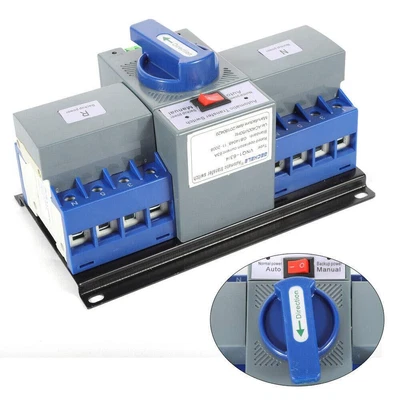 £26.95 • Buy 4P 63A Dual Power Automatic Transfer Switch-Generator Changeover Circuit Breaker