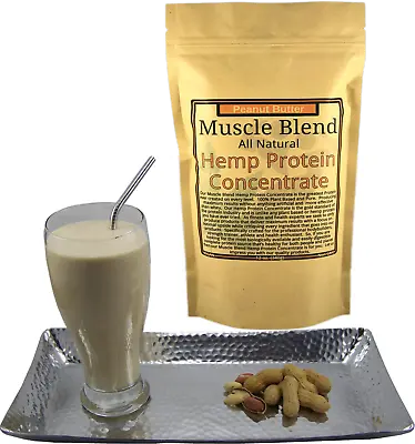 Peanut Butter Hemp Protein Powder Concentrate Vegan 100% Pure Muscle Blend • $19.95