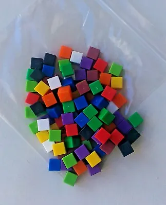 Counting Cubes New Pack-100 1cm Coloured Plastic Cubes For Artithmetic & Volume  • £4.60