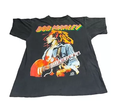 VTG 90s Bob Marley Live Concert Tee Shirt Size XL Faded Music Trenchrown READ A6 • $166.24