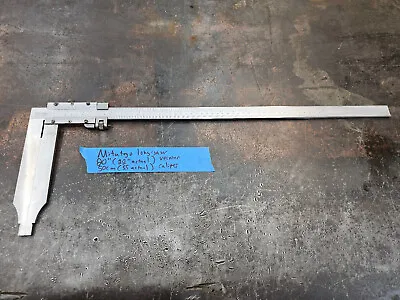 Mitutoyo 20  500mm Long Jaw Vernier Caliper 534-118 (Actual 22  Or 55cm) Bare • $250