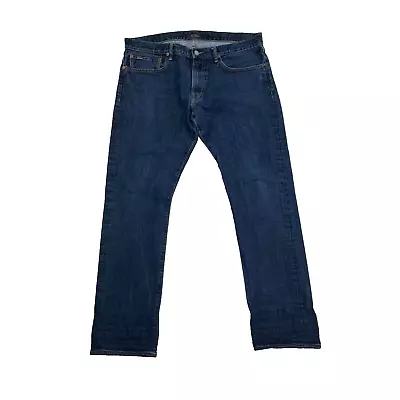POLO RALPH LAUREN Men's THE SULLIVAN Slim Fit Straight Leg Jeans W34 L30 Blue • £29.99