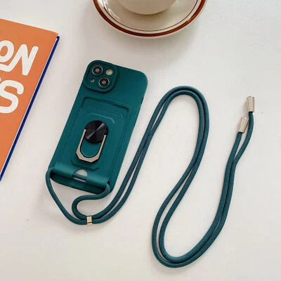 $18.99 • Buy AU Lanyard Phone Case With Card Slot For IPhone13 12 11 Pro Max XR XS