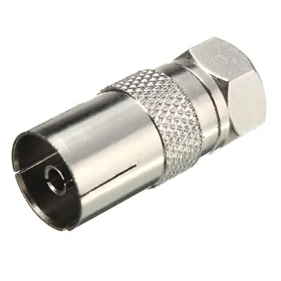 3X RF Female Socket To F Type Screw Male Plug Adapter Converter Coax TV Ariel BG • £3.06