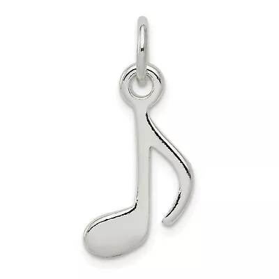 Sterling Silver Polished Music Note Charm • $23.99