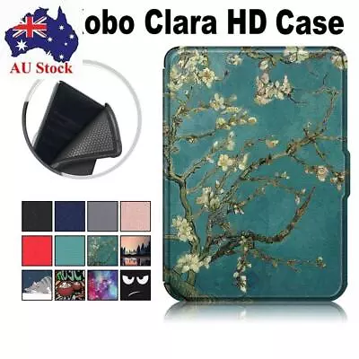 PU Leather Smart Folio Cover Auto Sleep/Wake Funda For KoBo Clara HD 2018 • $18.41