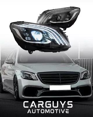 VLAND Full LED DRL Headlights For Mercedes-Benz S Class W222 2014-17 W/Animation • $679.95