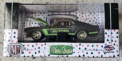 M2 Machines Wild Cards 1970 Ford Mustang 302 Chase Black Gold Very Nice • $69.99