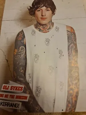 Oli Sykes Bring Me The Horizon A4 Poster Kerrang  Magazine • £6.49