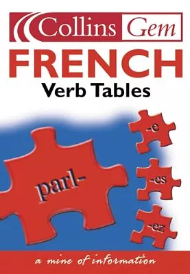 French Verb Tables (Collins Gem) Paperback Book The Cheap Fast Free Post • £3.49