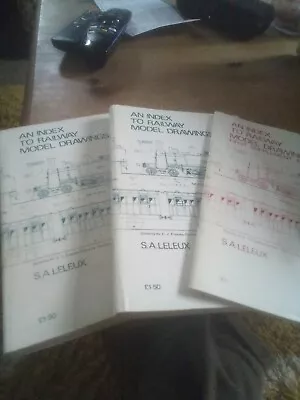 Books X 3. An Index To Model Railway Drawings. • £1.90
