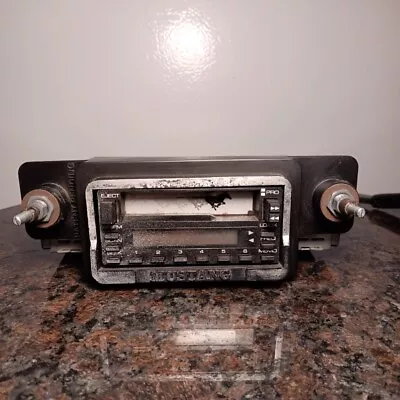 Vintage 1980s Mustang Car Radio W/ Cassette Player SCR-8501(Untested For Parts) • $25