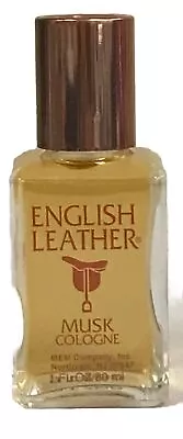 2 Bottles English Leather MUSK  By MEM 1 Oz Original Glass Bottle 90s • $28