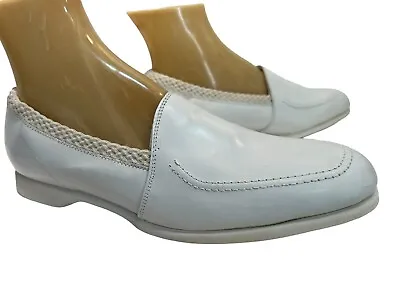 DEADSTOCK 9 EW Vtg 60s 70s Nurse Shoe Fantasy Uniform Waitress White Leather • $49.99
