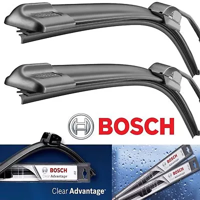 2 Bosch Clear Advantage Wiper Blade Size 22 & 20 Front Left And Right • $23.69