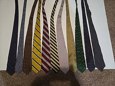 Brooks Brothers Men’s Ties Lot Of 11 Makers 346 • $49.99