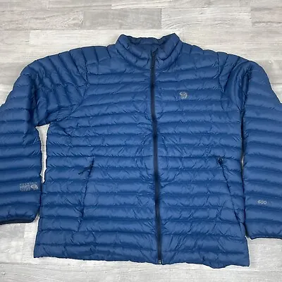 Mountain Hardwear Men's Large Blue 600 Fill Goose Down Jacket • $69.99