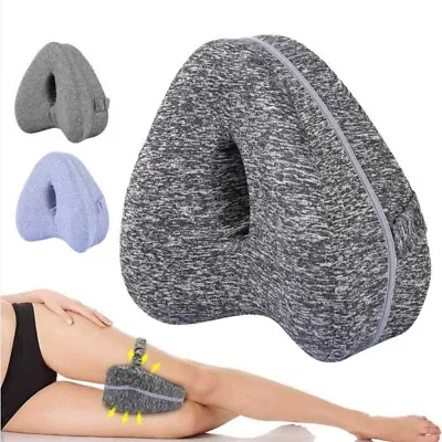 Knee Leg Pillow Memory Foam Orthopedic For Sleeping Pain Relief • £9.94