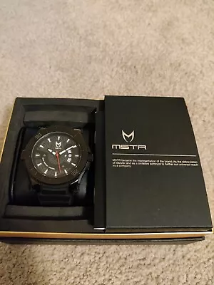 Meister MSTR Prodigy Watch With Rubber Band (Black/Grey) • $130