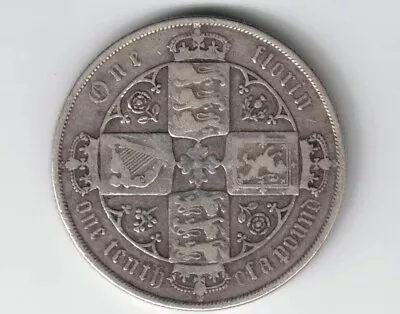 Great Britain 1880 Florin Two Shillings Queen Victoria Sterling Silver Coin • $73.58